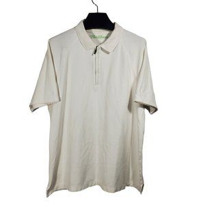 Caribbean 1/4 Zip Polo Shirt Golf Casual Office Uniform